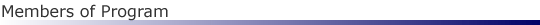 Members of Program